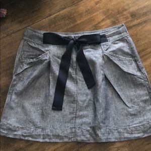 EUC Loft chambray denim skirt size 8